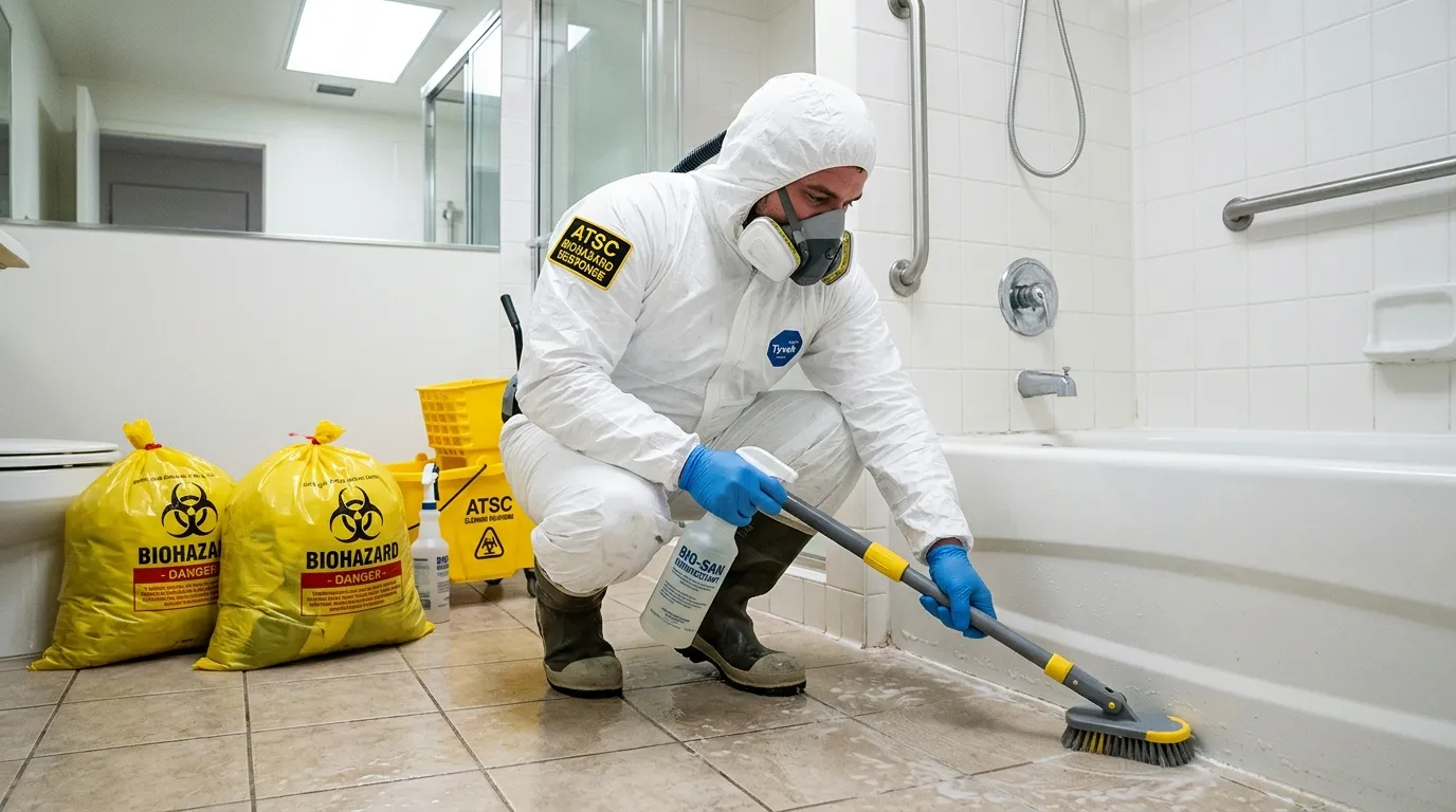 Decontamination equipment deployed for Blood Cleanup in Wake Forest